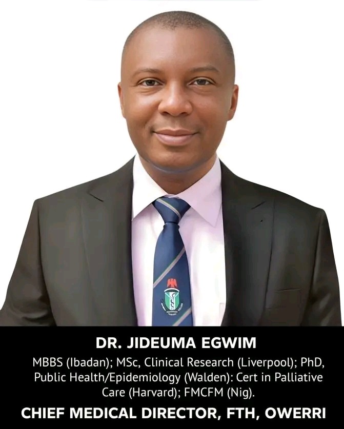 FUTH Owerri Gets New CMD, As Tinubu Confirms Appointment