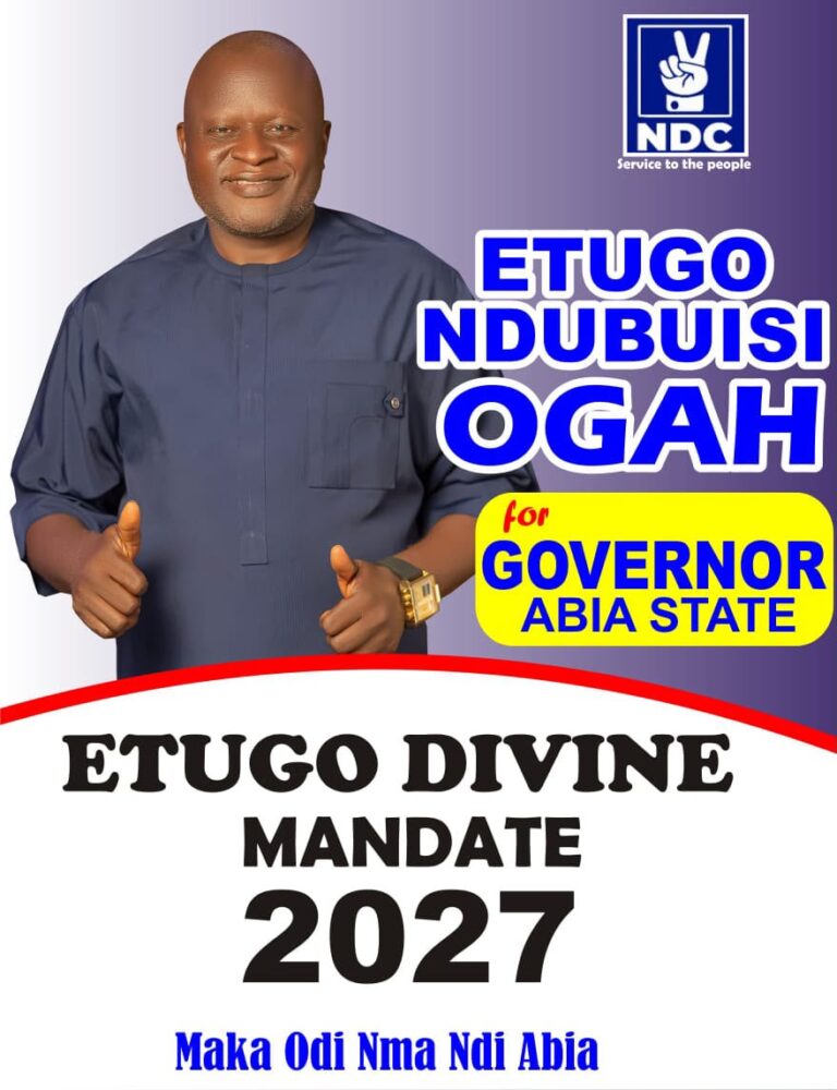2027: Support Structure Of NDC Guber Candidate Rejects “Abia Rejoice”