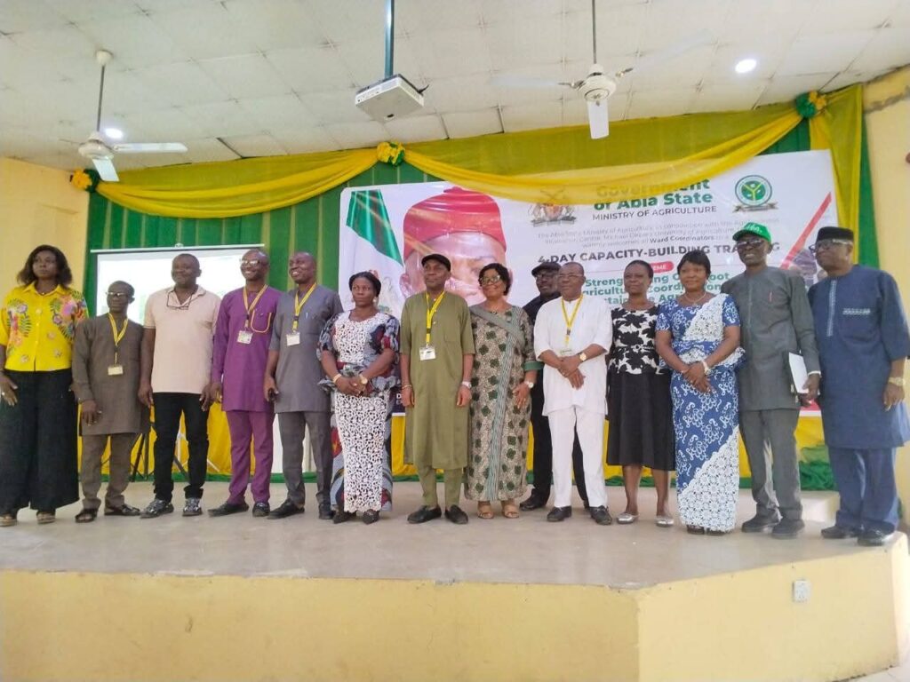 Sustainable Food Production: MOUAU, Abia Govt Train Ward Agric Coordinators
